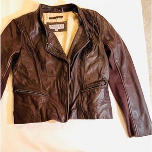 Andrew Marc Brown Leather Women, Jacket - image 1